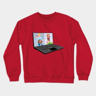 Virtual Party Crewneck Sweatshirt